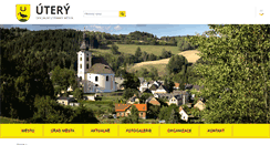 Desktop Screenshot of mesto-utery.cz